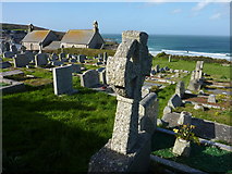 SW5140 : Barnoon Cemetery, Porthmeor Beach, St Ives by Ivan Hall