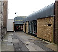 An entrance to the Merrywalks Centre, Stroud