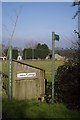 Footpath at the Gate to Louisa Cottage