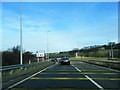 A56 approaching the A680 roundabout