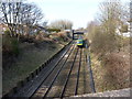 Local train from Bloxwich into Walsall