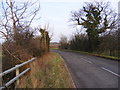 TM4262 : B1119 Saxmundham Road at the Hundred River by Geographer