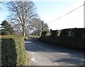 View southwards along Donaghaguy Road from its junction with Ballydesland Road