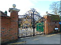 The gates of Denham Place