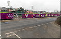 Llywelyn Road side of a building site, Cwmbran