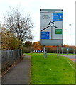 Approaching M48 junction 2 from Bulwark, Chepstow