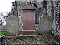 NZ1665 : The Hedley family gravestones, St. Michael & All Angels, Newburn by Andrew Curtis