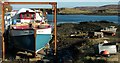 The Island Lass in dock, Croig harbour