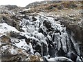 NY4510 : Frozen Water Fall - Small Water Beck by Anthony Parkes