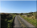 View west along the undulating Carrick Road