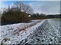 River Wear with snow on The Sands