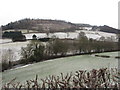 View over the Rhiw Valley after a dusting of snow