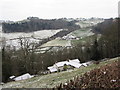 View over the Rhiw Valley after a dusting of snow