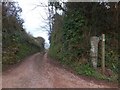 Footpath leading north-east from Sherford