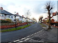 Wordsworth Avenue viewed from the corner of Shelley Crescent, Penarth