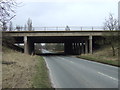 M6 motorway bridge over the B5077