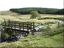 NY3722 : The footbridge over Groove Beck by David Purchase