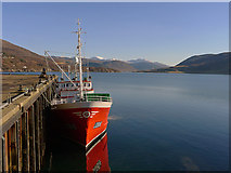 NH1293 : Ullapool Harbour on a quiet winter day by Julian Paren