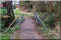 Footbridge over stream, Spennells Valley Nature Reserve, Kidderminster