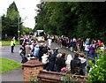 The Olympic Torch at the Ankle Hill/Warwick Road/Sandy Lane junction