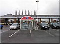 Trolley park in the car park at TESCO