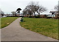 Path through the north side of Victoria Park, Cadoxton, Barry