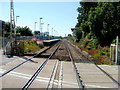 Western half of Rhoose railway station from the level crossing