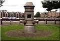 Water fountain in Fountain Green Square