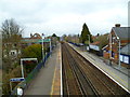 Train seen departing Bitterne Station