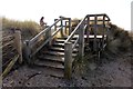 SJ1084 : Steps to Gronant Dunes by Jeff Buck