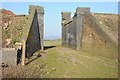 SO8933 : Bridge parapets on a disused railway by Philip Halling