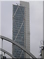 TQ3382 : Broadgate Tower, and part of railway bridge by Andrew Wilson