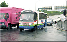 J3475 : International Airport minibus, Belfast (1990) by Albert Bridge