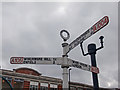 Signpost, The Triangle, Palmers Green, London N13