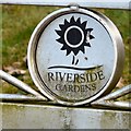 SJ8698 : Riverside Gardens Logo by Gerald England