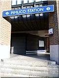 TQ2978 : Pimlico Underground Station, Rampayne Street SW1 by Robin Sones