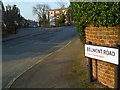 Looking along Belmont Road to the junction with Westridge Road