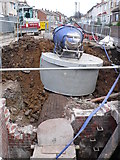 ST6273 : Sewer Repairs Hudd's Vale Rd by Nigel Mykura