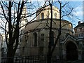 Temple Church from Inner Temple Lane