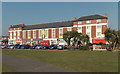 ST1166 : Palm trees and a row of shops, Friars Road, Barry Island by Jaggery