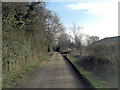 Woodcote Road approaches Grange Farm