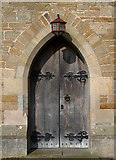 NT7938 : The entrance to the Parish Church of St Cuthbert, Carham by Walter Baxter