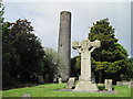 N7375 : Kells, round tower and Celtic High Cross, County Meath by Nigel Thompson