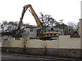 Demolition of John Street warehouse, Cardiff