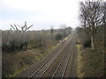 Romiley to Hyde railway line