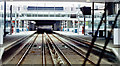 Cyprus DLR station, from eastbound train, 1994