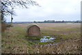 Hay Bale in a soggy field