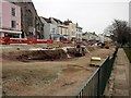 SX9676 : Roadworks, The Strand, Dawlish by Derek Harper