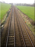 SX8768 : Railway line near Langford Bridge by Derek Harper
