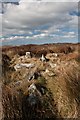 NR2360 : Pile of stones near the fallen Standing Stone, Islay by Becky Williamson